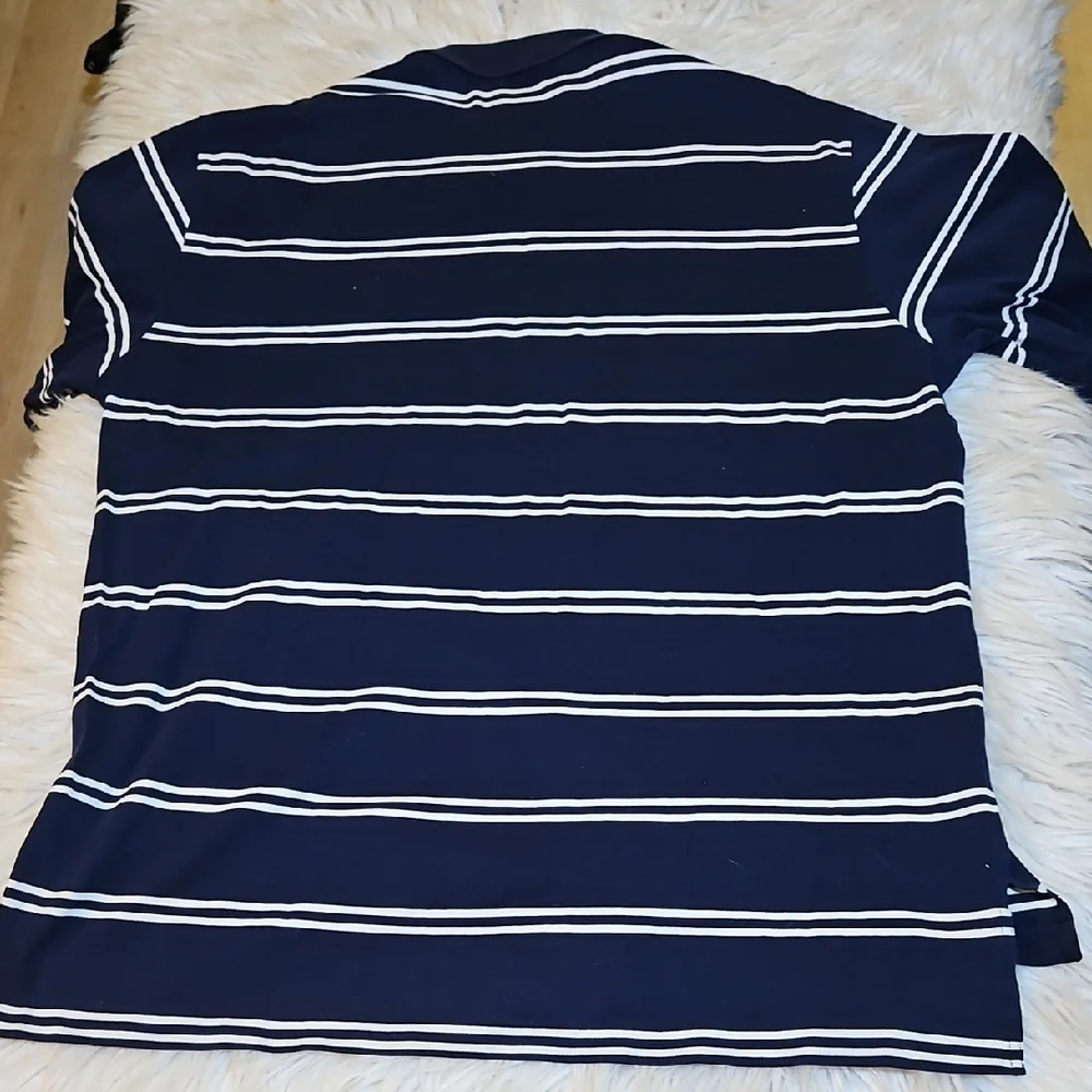 Polo Golf by Ralph Lauren Navy & White Striped Shirt – Size XL